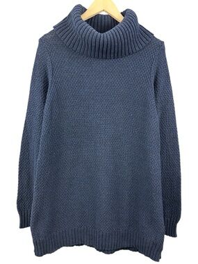Hilary Radley Knit Sweater Navy Blue Size XL